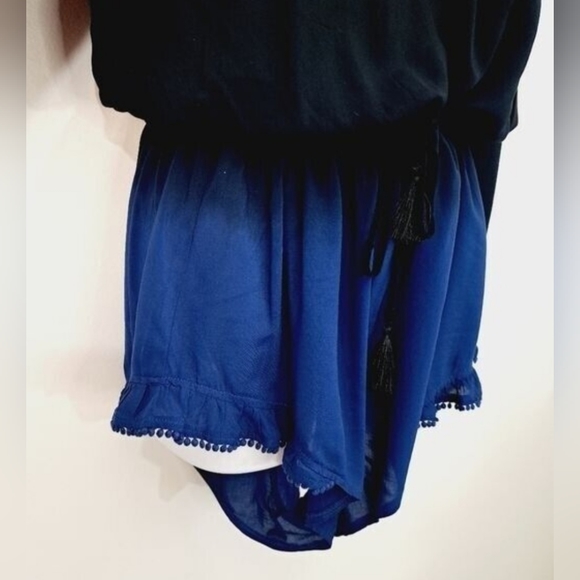 Victoria's Secret, Black/Blue Ombre, Off Shoulder, Cover-up/Romper, Size Small - Picture 5 of 10